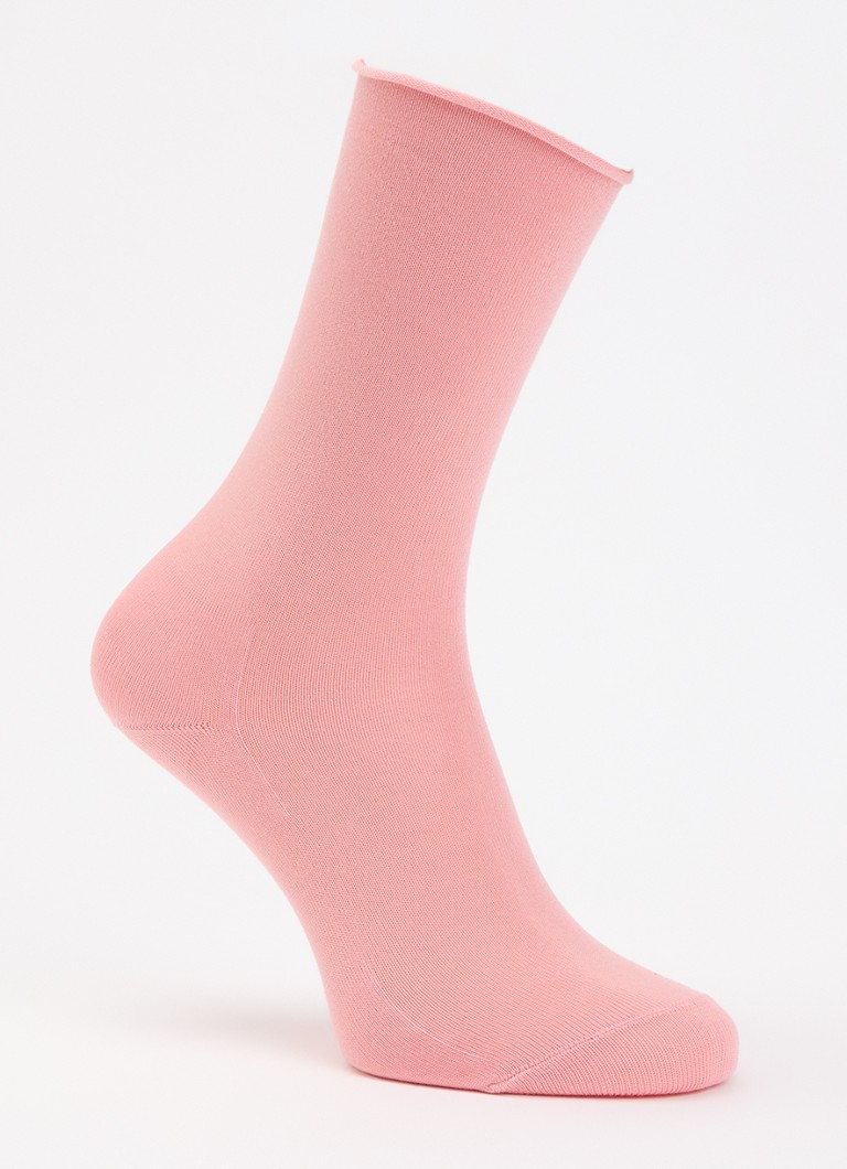Falke Dames Active Breeze sokken met logo in de kleur Zalmroze, maat: 39-42