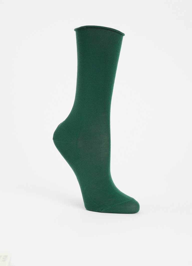 Falke Dames Active Breeze sokken met logo in de kleur Donkergroen, maat: 35-38