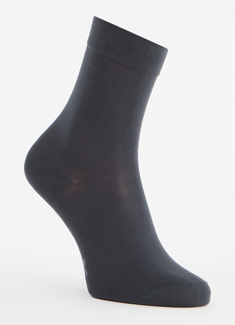 Falke Dames Cotton Touch sokken in katoenblend in de kleur Middengrijs, maat: 39-42
