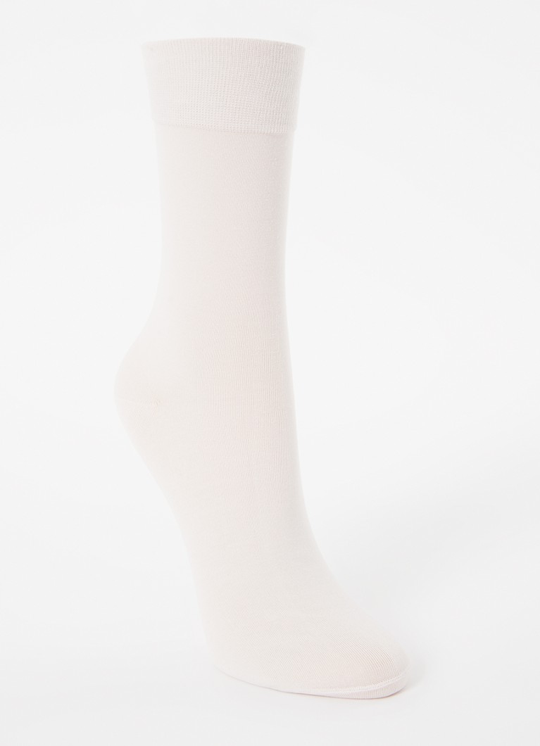 Falke Dames Cotton Touch sokken met logo in de kleur Lichtroze, maat: 39-42