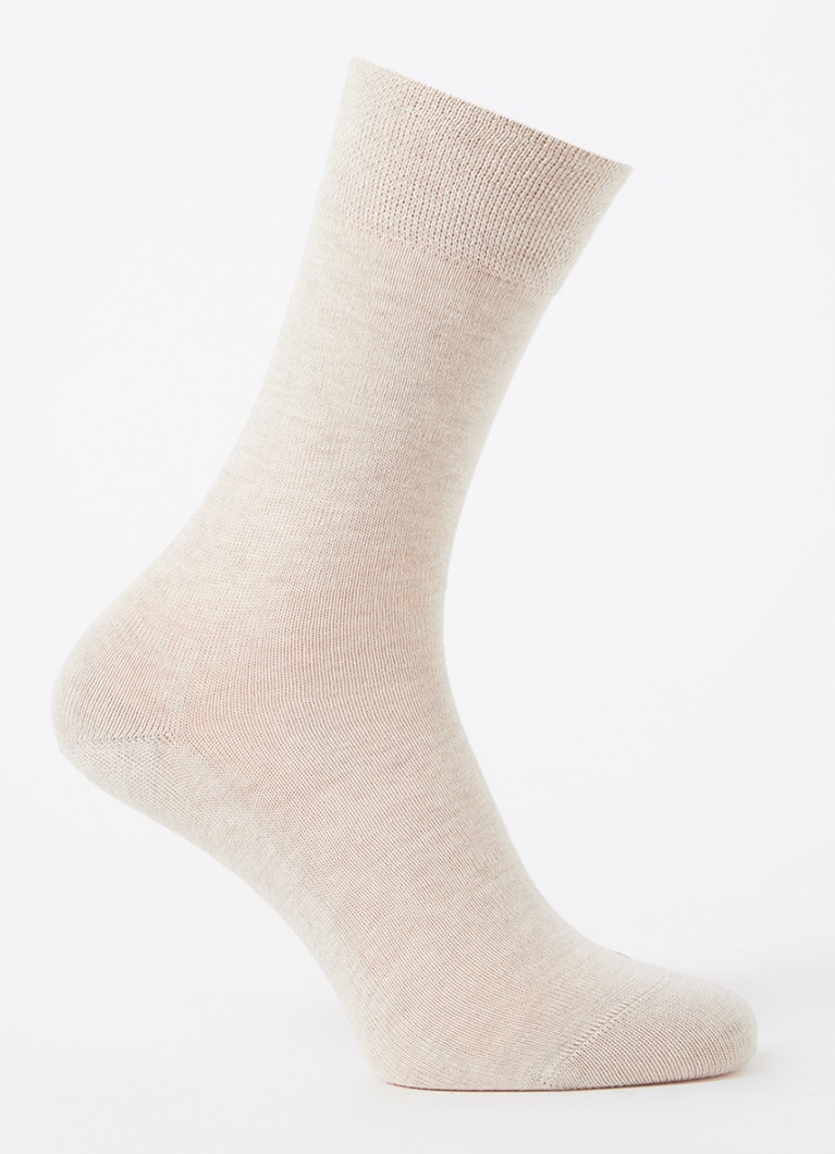 Falke Dames Sensitive London sokken in katoenblend in de kleur Beige, maat: 39-42
