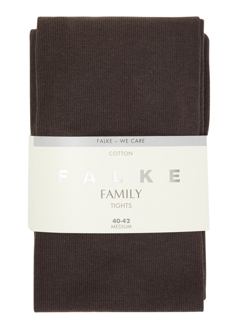 Falke Dames Family maillot van katoen in de kleur Donkerbruin, maat: 40-42
