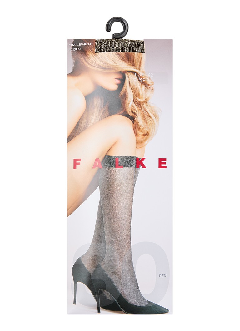 Falke Dames Pantysokken in 30 denier in de kleur Blauw, maat: 35-38
