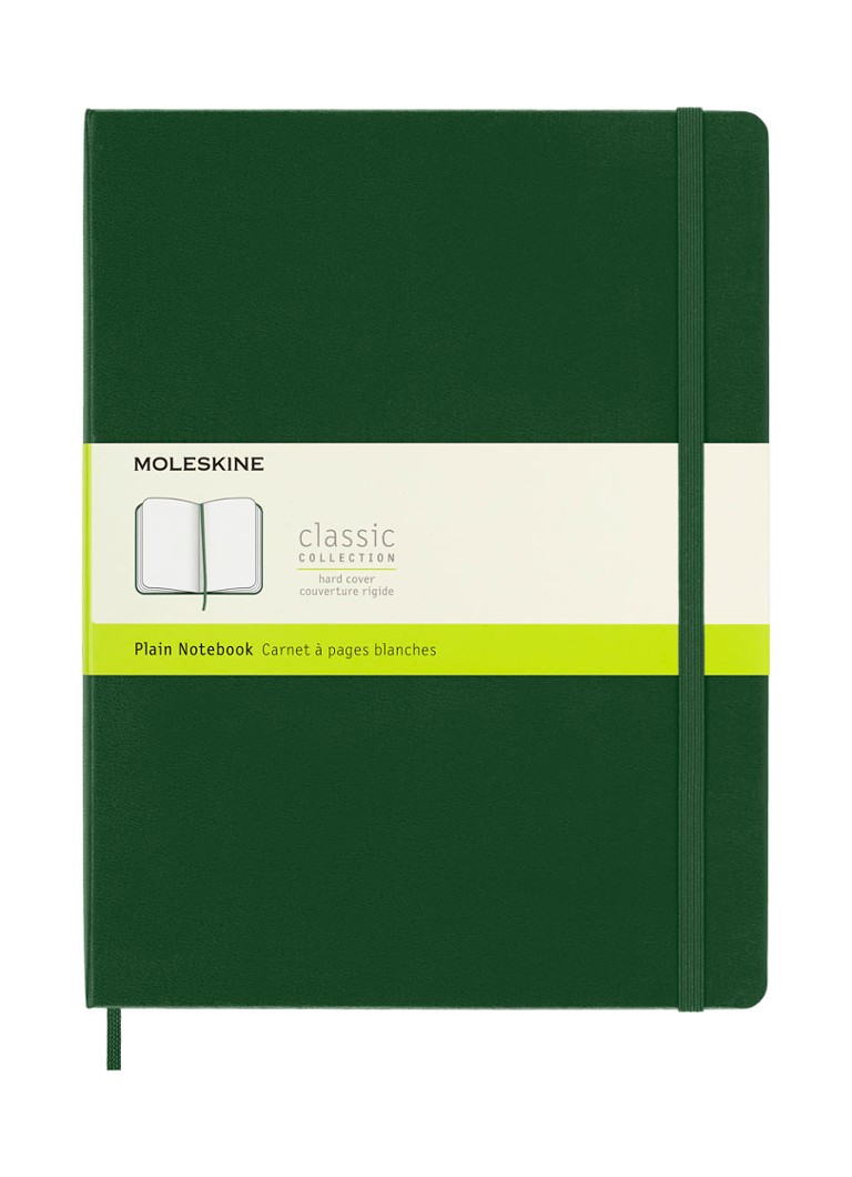 Moleskine Notitieboek blanco papier 25 x 19 cm Donkergroen - Deal
