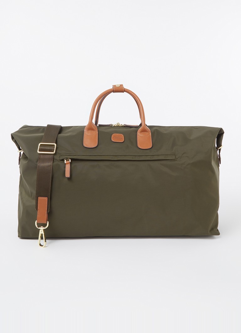 Bric's X-Collection weekendtas met uitneembaar etui - unisex Bronsgroen - Deal