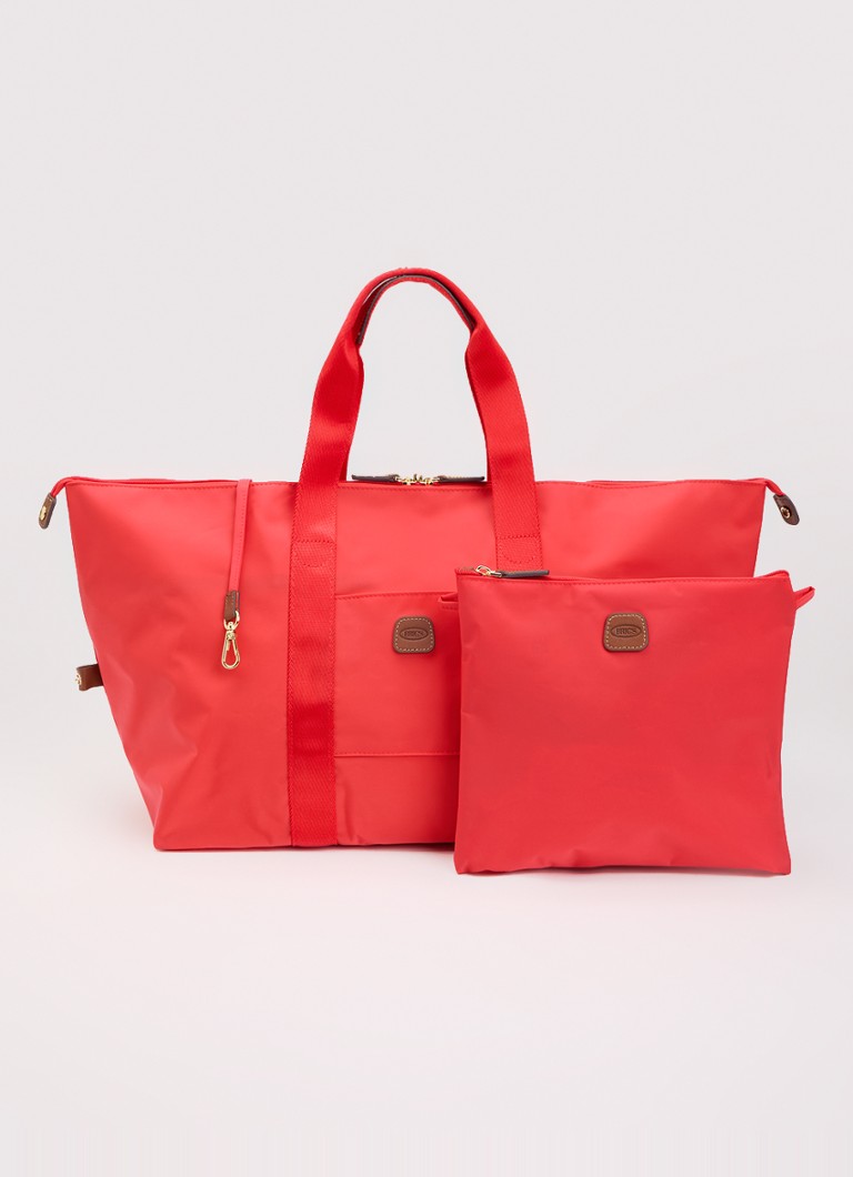 Bric's Heren Holdall weekendtas met uitneembaar etui in de kleur Koraal, maat: 43x19x28