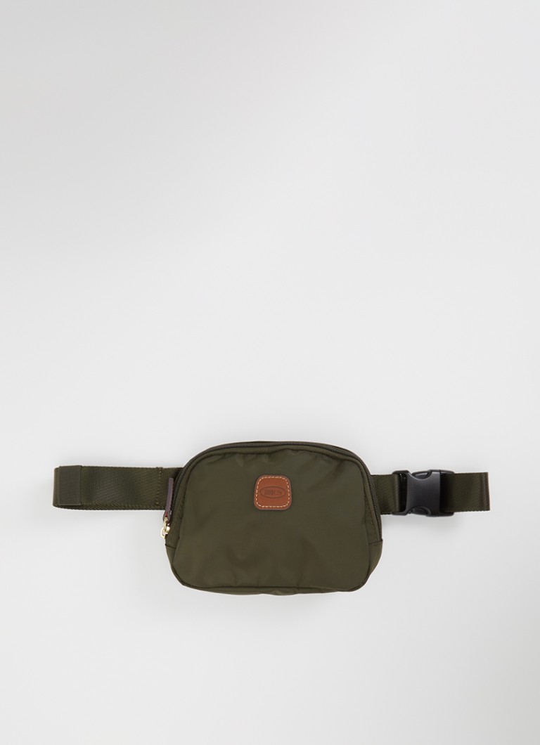 Bric's Dames X-Collection heuptas met logo in de kleur Olijfgroen, maat: 1maat