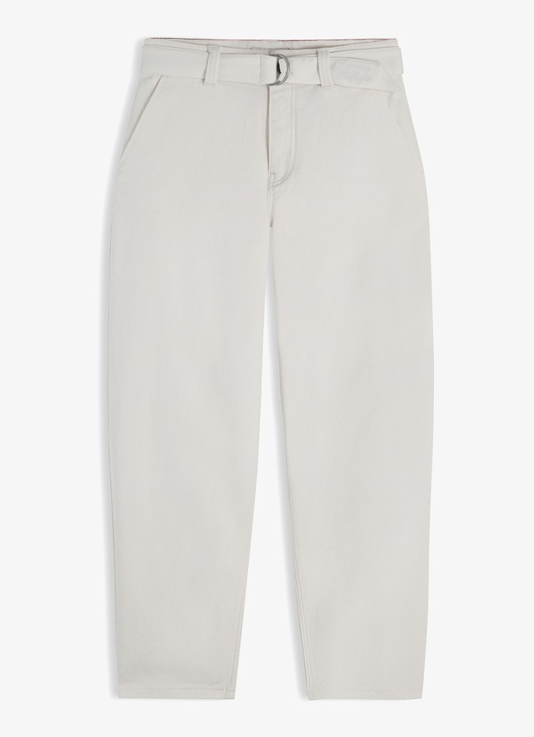 Tommy Hilfiger Meisjes Jeans met ceintuur in de kleur Wit