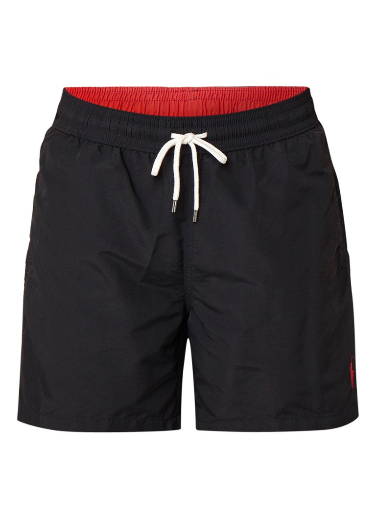 Ralph Lauren Heren Traveler zwemshorts met logo en koordsluiting in de kleur Zwart, maat: XL