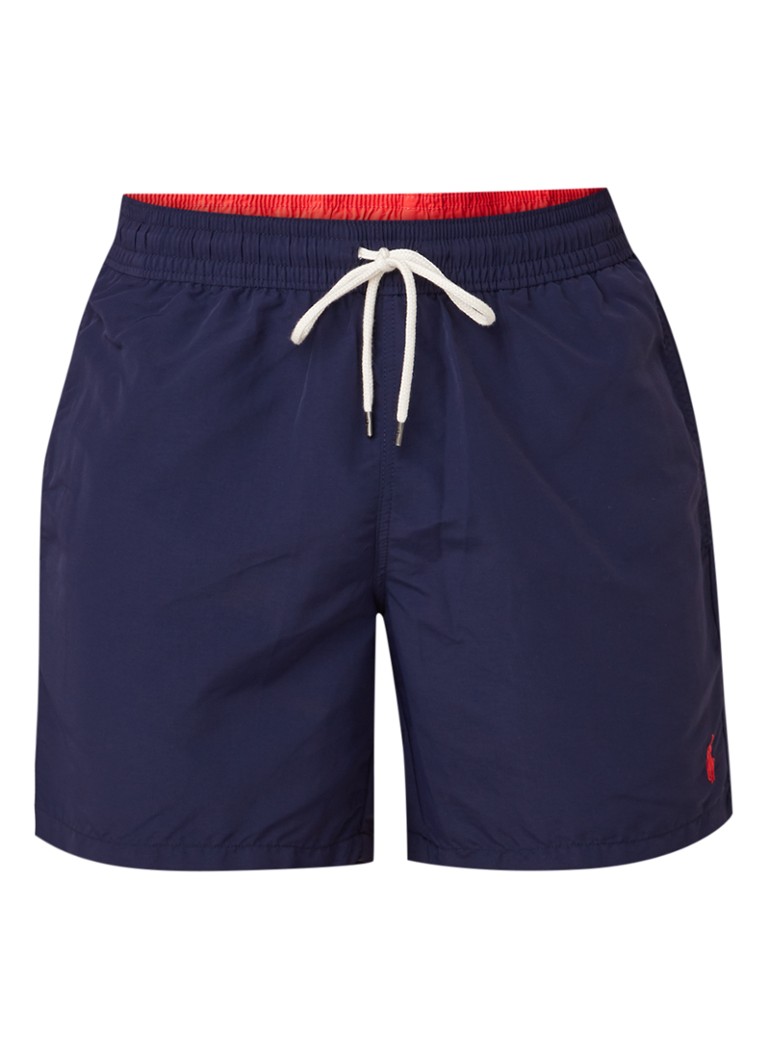 Ralph Lauren Heren Traveller zwemshorts met logoborduring in de kleur Donkerblauw, maat: S