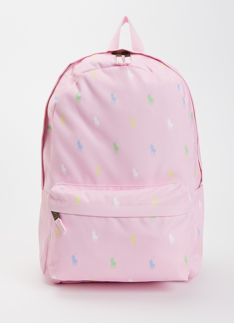 Ralph Lauren Meisjes Rugzak met logoprint in de kleur Roze, maat: ONE SIZE