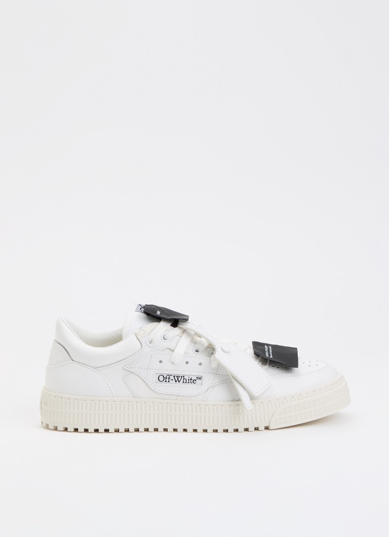 Off-White Heren Low Top 3.0 Off Court sneaker met details van leer in de kleur Gebroken wit, maat: 45