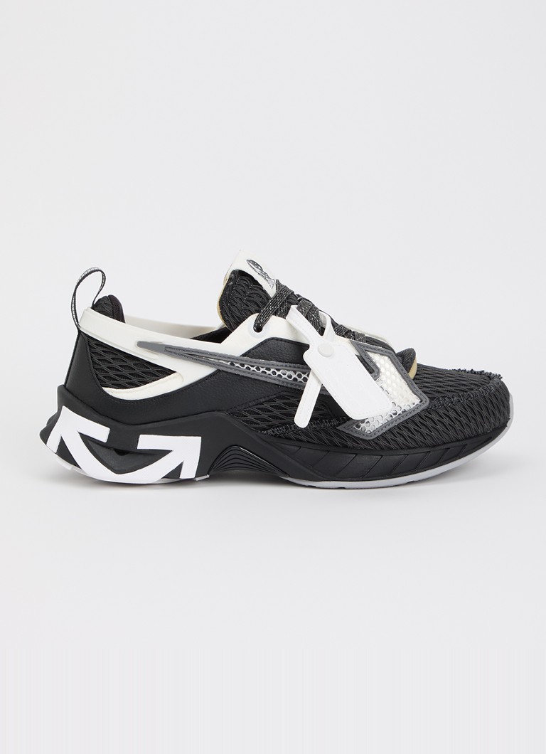 Off-White Heren Space Memo sneaker met details van mesh in de kleur Zwart, maat: 45