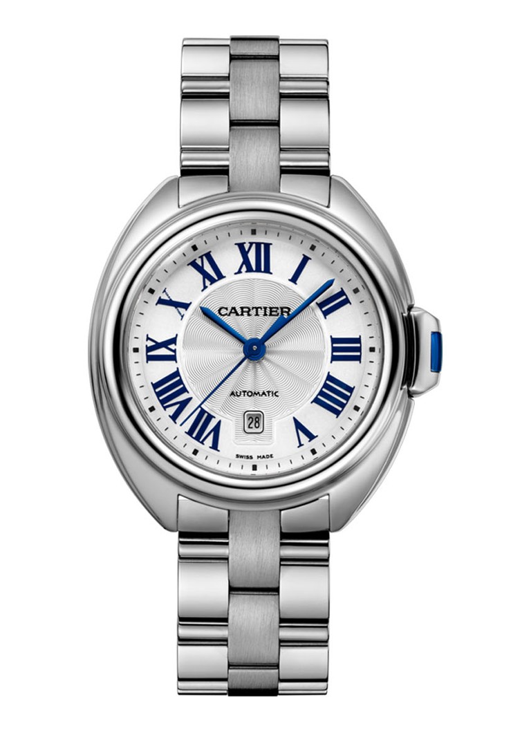 Cartier Dames Clé de Cartier 31 mm horloge van staal WSCL0005 in de kleur Zilver