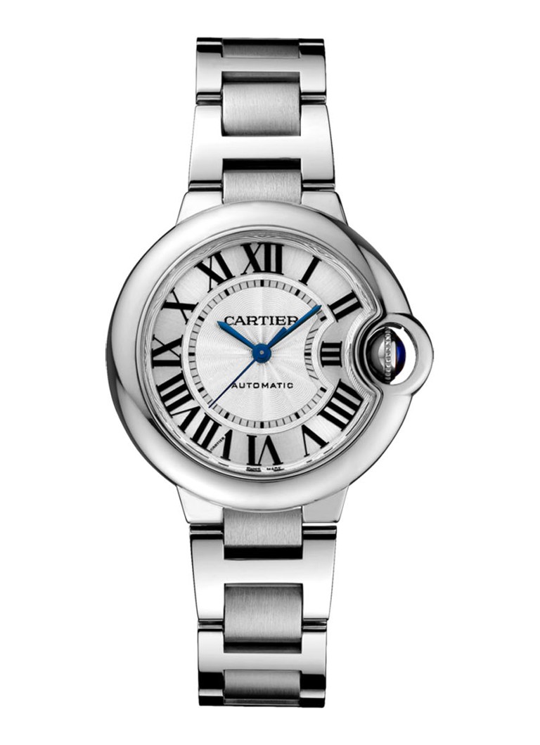 Cartier Dames Ballon Bleu de Cartier 33 mm horloge van staal W6920071 in de kleur Zilver