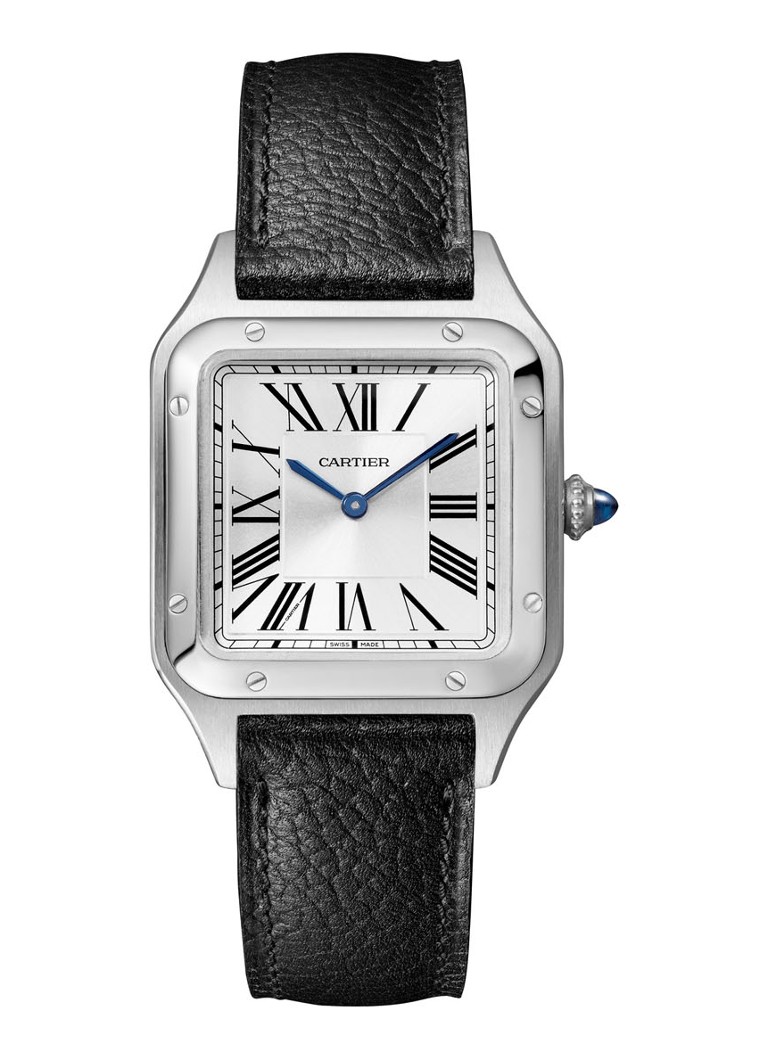 Cartier Dames Santos-Dumont Small horloge CRWSSA0041 in de kleur Zilver