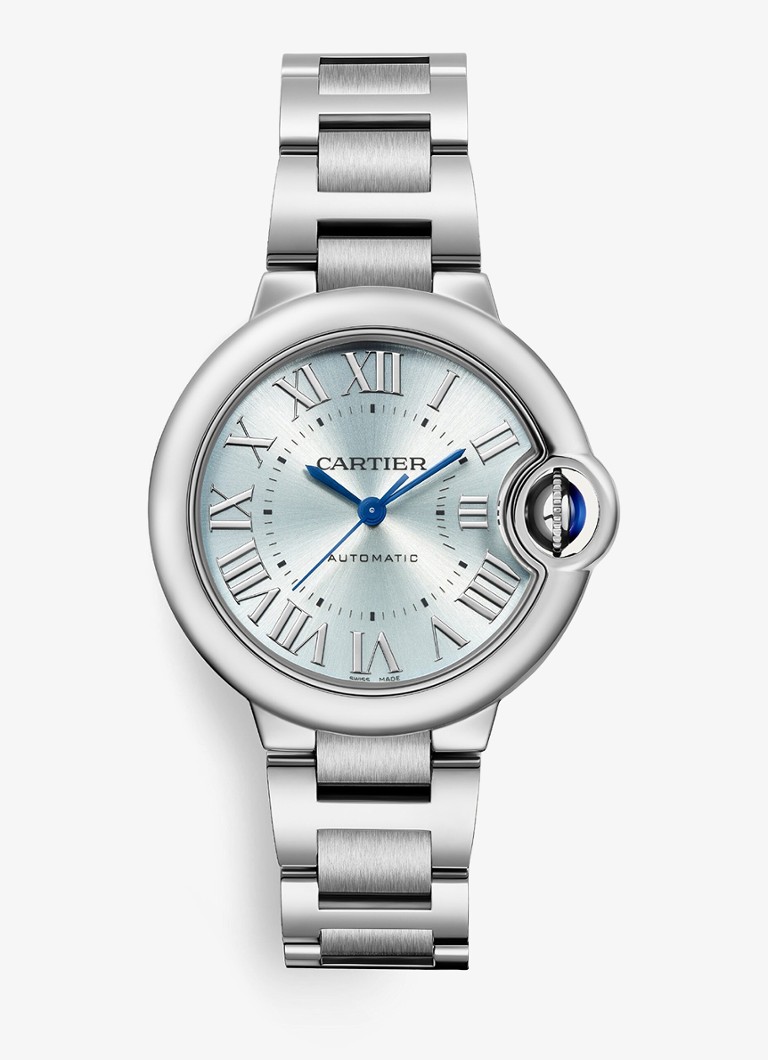 Cartier Dames Ballon Bleu de Cartier horloge, 33 mm CRWSBB0062 in de kleur Zilver