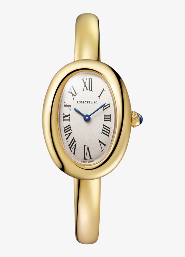 Cartier Dames Baignoire small horloge van 18 karaat geelgoud, maat 16 CRWGBA0025 in de kleur Geelgoud