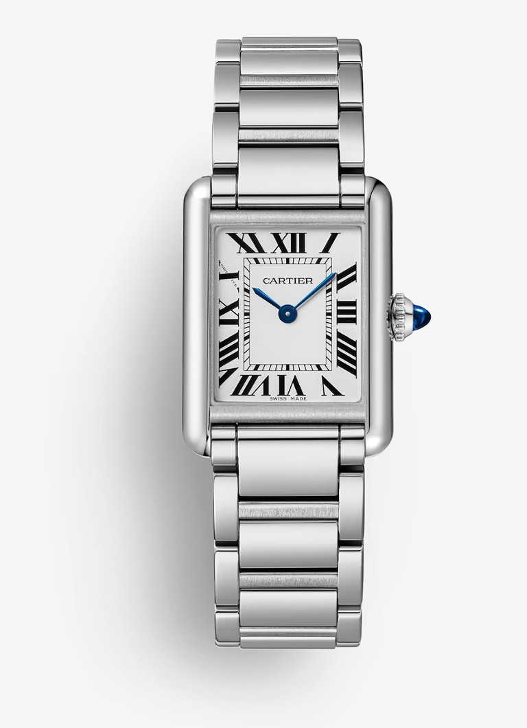 Cartier Dames Tank must SolarBeat™ horloge CRWSTA0121 in de kleur Zilver