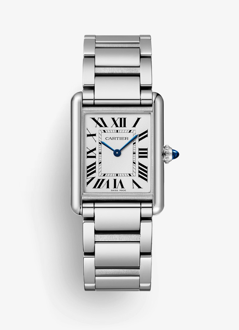 Cartier Dames Tank must SolarBeat™ horloge CRWSTA0122 in de kleur Zilver