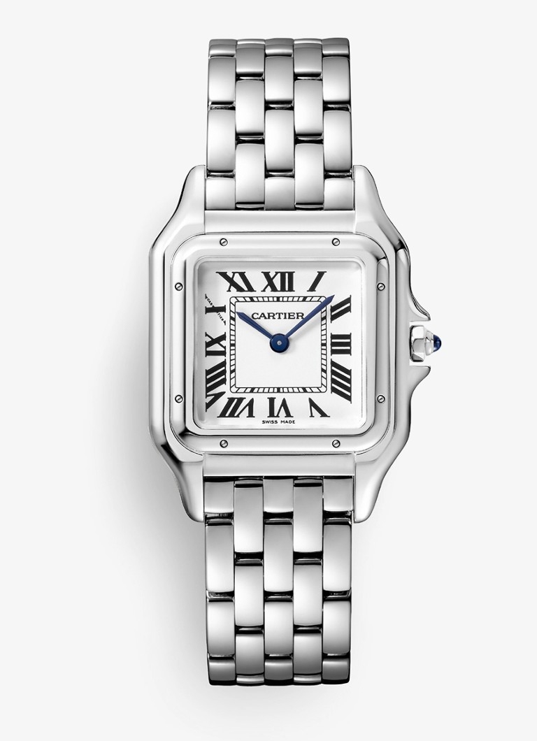 Cartier Dames Panthère de Cartier horloge, medium model CRWSPN0015 in de kleur Zilver
