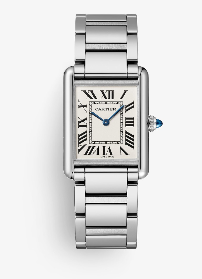 Cartier Dames Tank Must de Cartier horloge CRWSTA0106 in de kleur Zilver