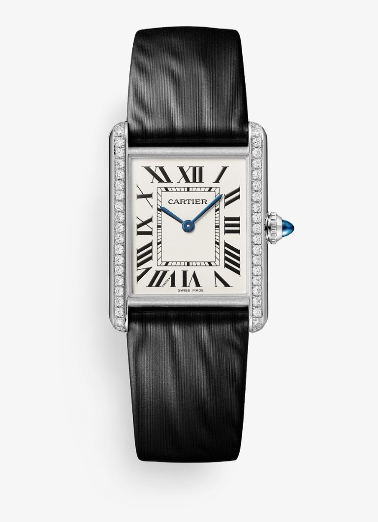 Cartier Dames Tank Must de Cartier horloge CRW4TA0030 in de kleur Zilver