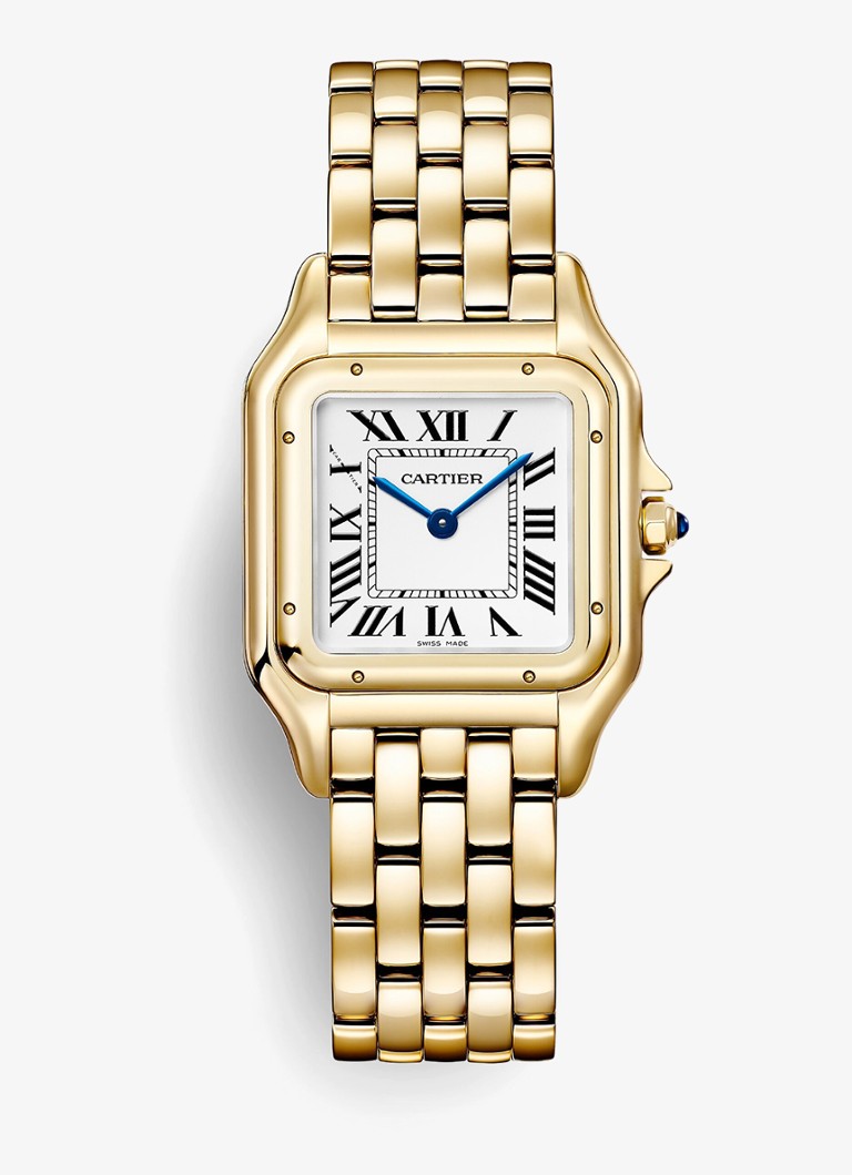 Cartier Dames Panthère de Cartier horloge, medium model van 18 karaat geelgoud CRWGPN0058 in de kleur Goud