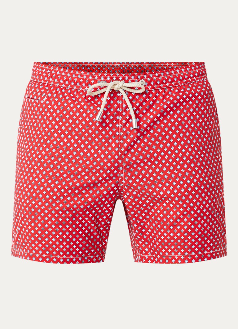 MC2 Saint Barth Heren Lighting zwemshorts met print in de kleur Rood, maat: M