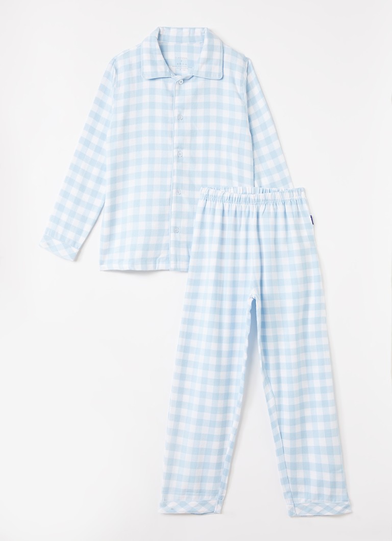 Claesens Jongens Pyjamaset van katoen in de kleur Lichtblauw