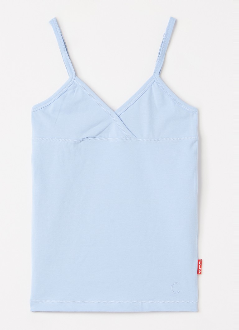 Claesens Meisjes Singlet van katoen in de kleur Blauwgrijs