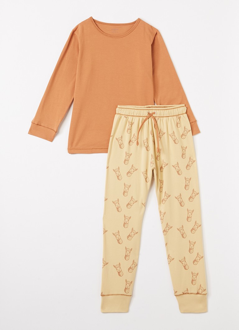 Claesens Meisjes Pyjamaset met print in de kleur Oranje