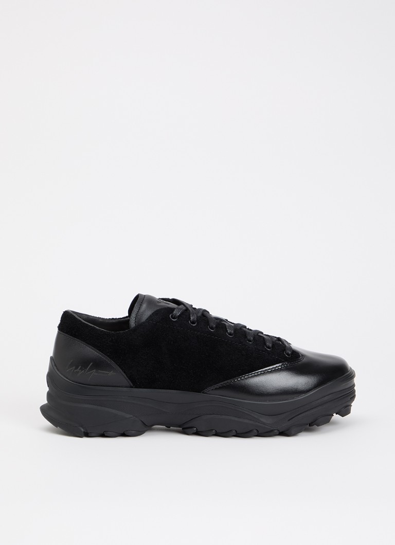 Y-3 Heren GSG9 Lo sneaker van suède met details van leer in de kleur Zwart, maat: 44