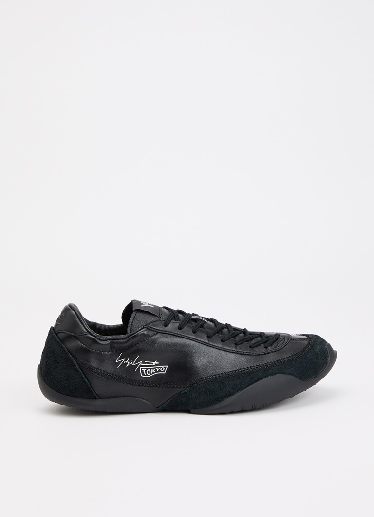 Y-3 Heren Tokyo Warped sneaker van leer met suède details in de kleur Zwart, maat: 42 2/3