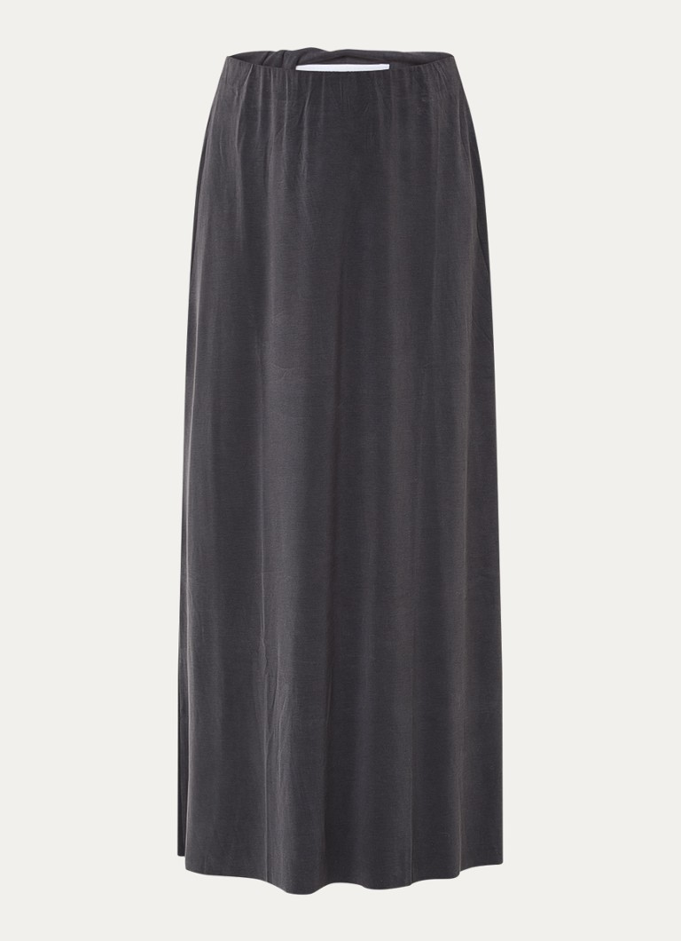 SAMSØE SAMSØE Dames Sasusanna maxi rok van jersey in de kleur Zwart, maat: XS