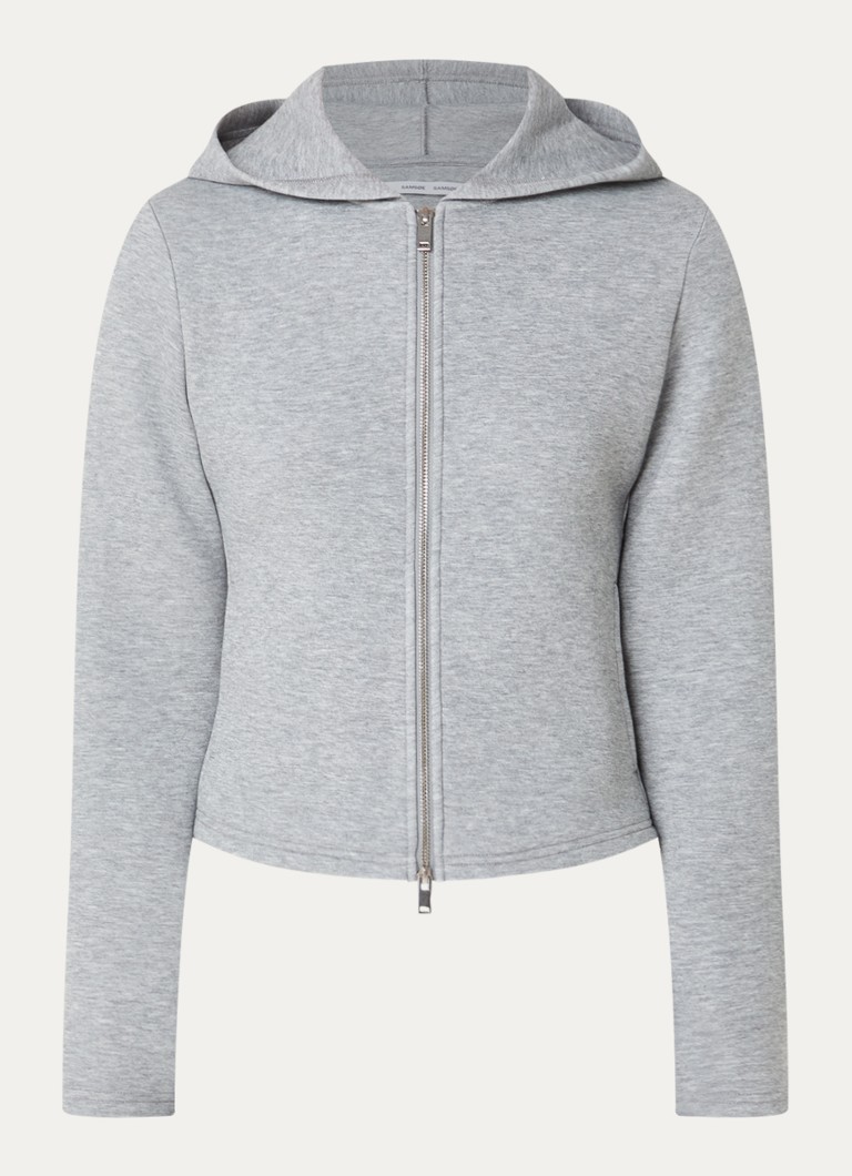 SAMSØE SAMSØE Dames Saalice sweatvest met steekzakken in de kleur Grijsmele, maat: L