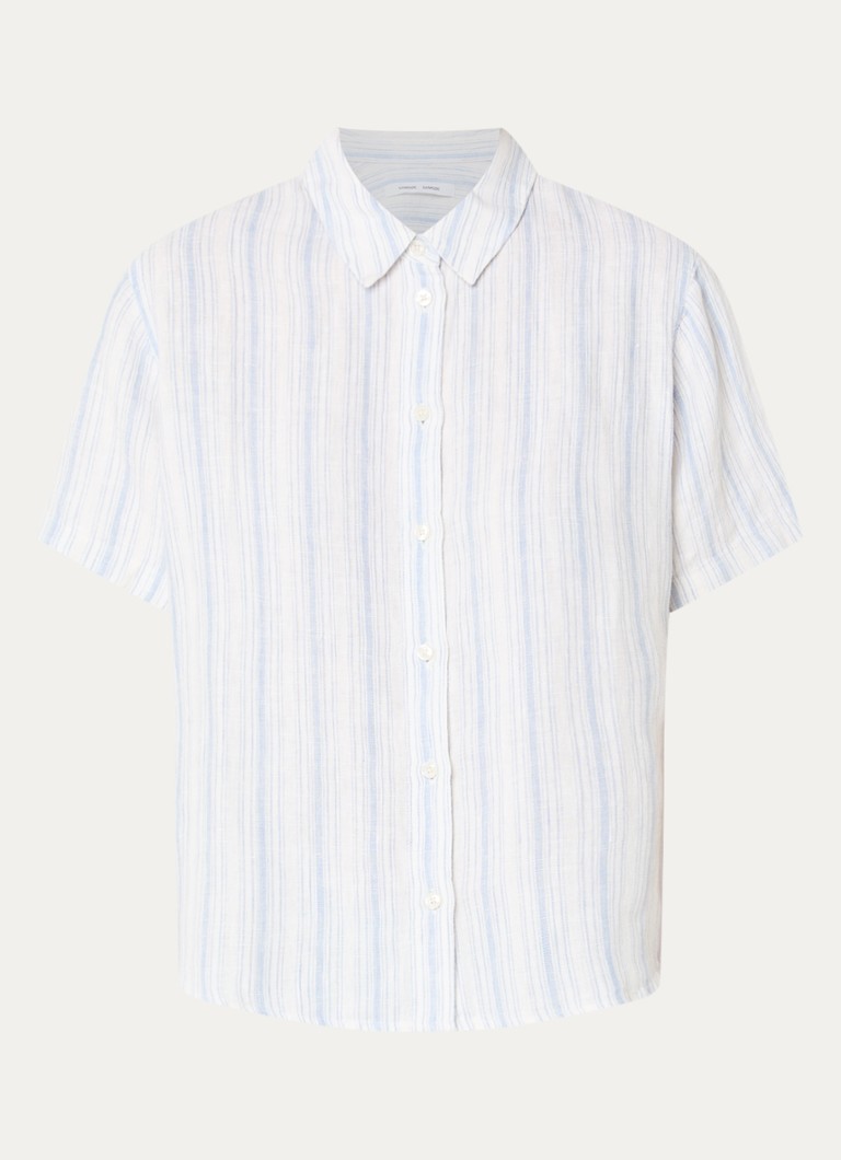 SAMSØE SAMSØE Dames Samina blouse met streepprint in de kleur Blauw, maat: S