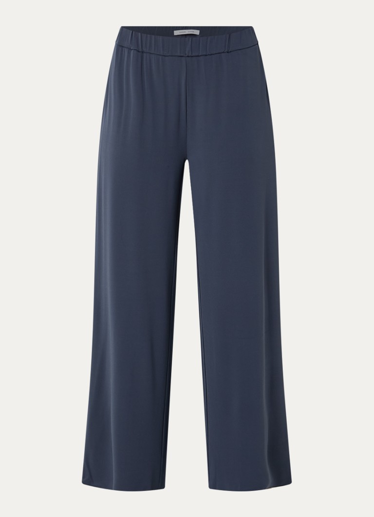 SAMSØE SAMSØE Dames Saumi high waist loose fit broek met steekzakken in de kleur Donkerblauw, maat: XS