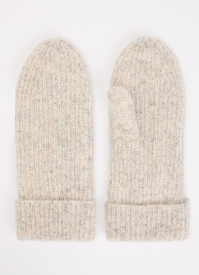 SAMSØE SAMSØE Dames Sapia wanten in wolblend in de kleur Creme, maat: ONE SIZE