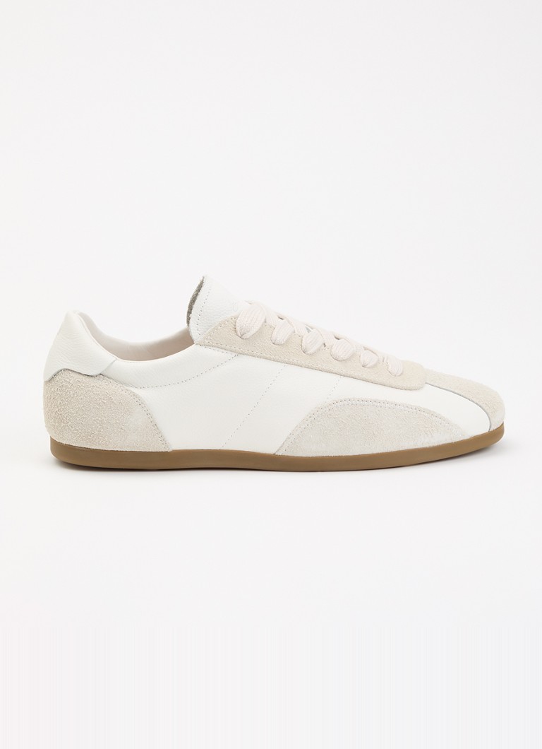 Represent Heren Low-Pro sneaker van leer met suède details in de kleur Wit, maat: 46