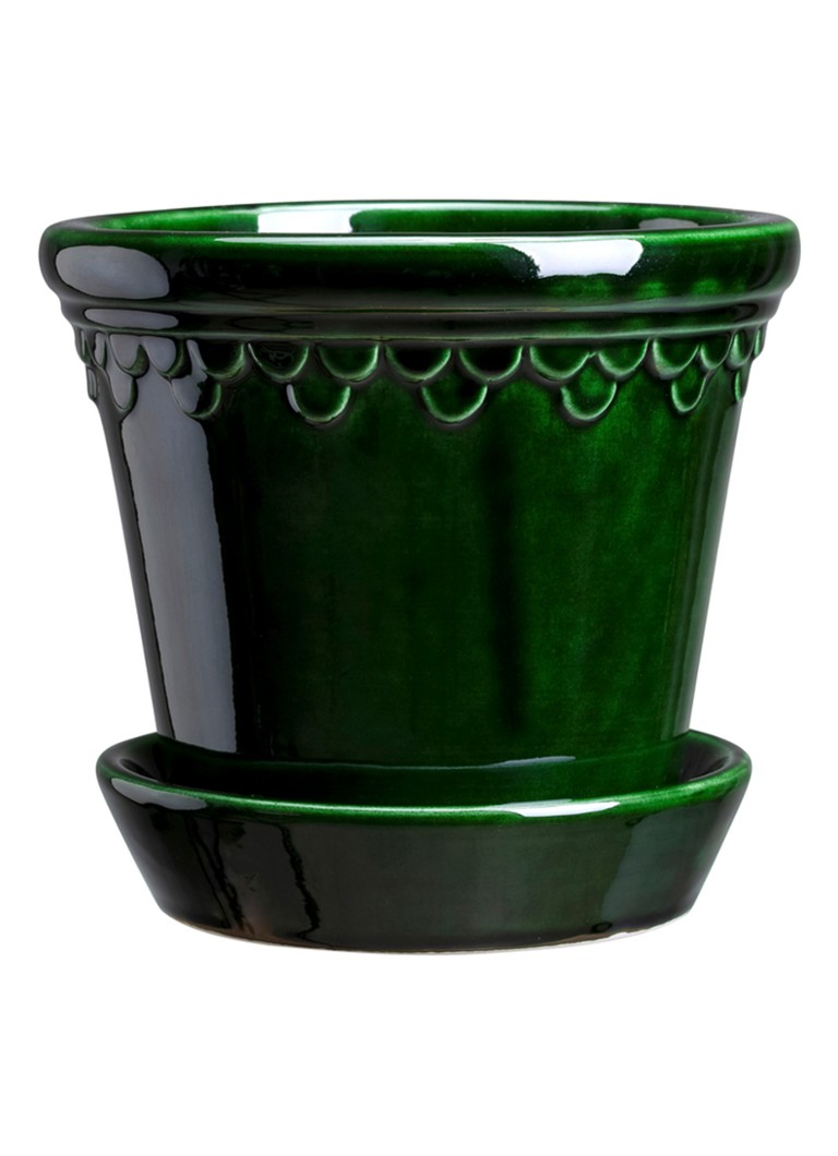 Bergs Potter Københavner bloempot voor binnen en buiten Ø18 cm Donkergroen - Deal