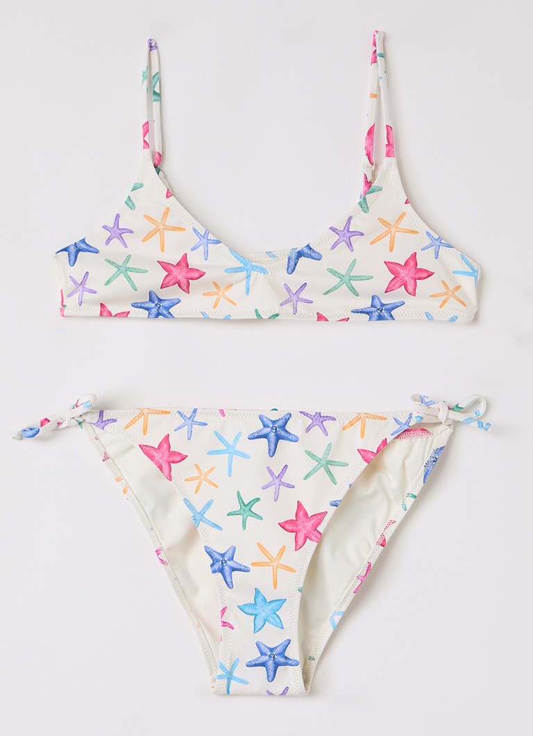 MC2 Saint Barth Meisjes Paloma bikiniset met print in de kleur Gebroken wit, maat: 116