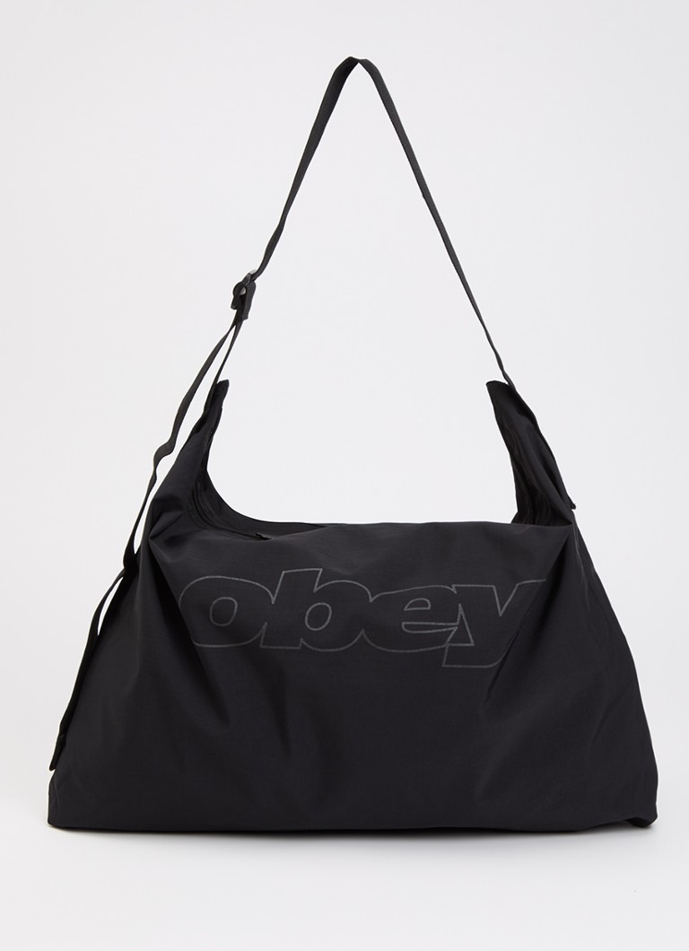 Obey Heren Explorer crossbodytas met logo in de kleur Zwart, maat: One Size