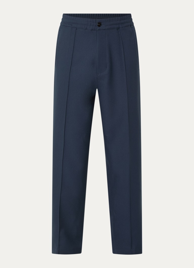 Obey Heren Loose fit pantalon met steekzakken in de kleur Donkerblauw, maat: L