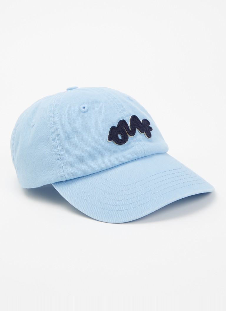 OLAF Dames Signature pet met logoborduring in de kleur Lichtblauw, maat: One Size