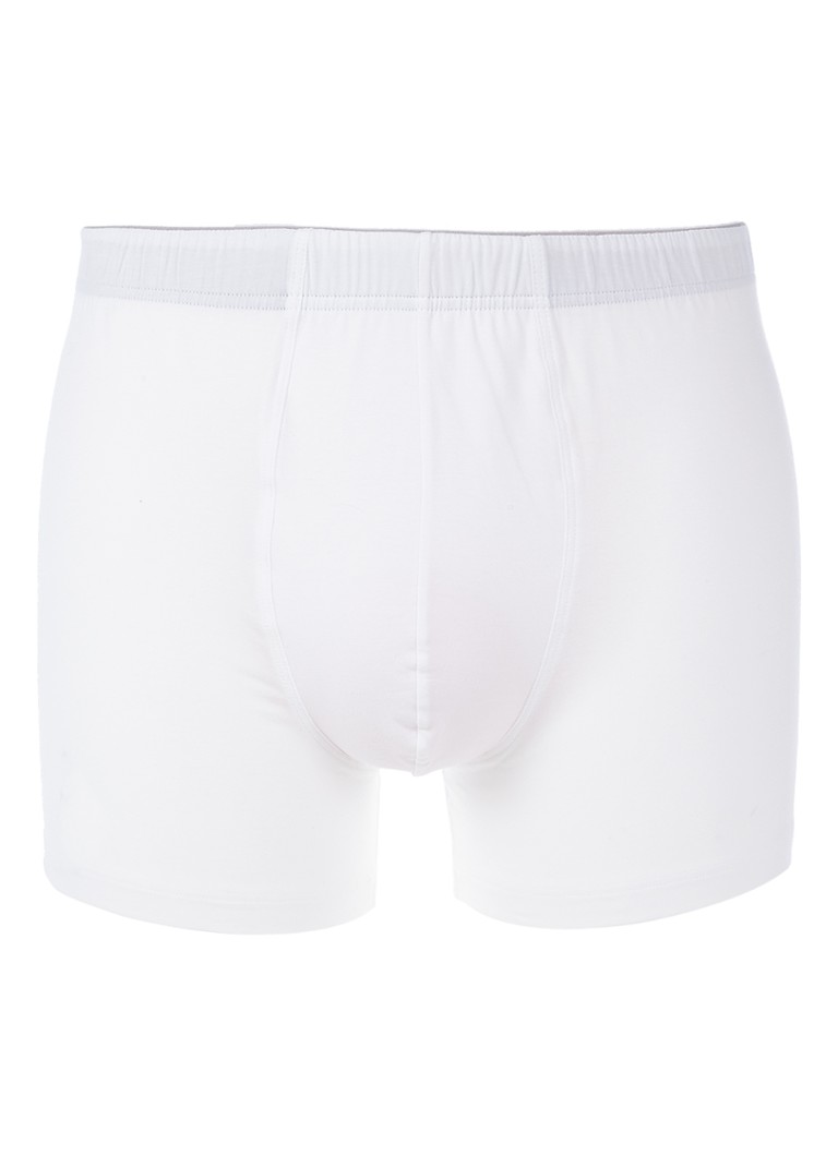Hanro Heren Cotton Superior boxershort in uni in de kleur Wit, maat: XXL