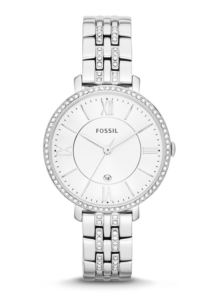Fossil Dames Jacqueline horloge ES3545 in de kleur Zilver