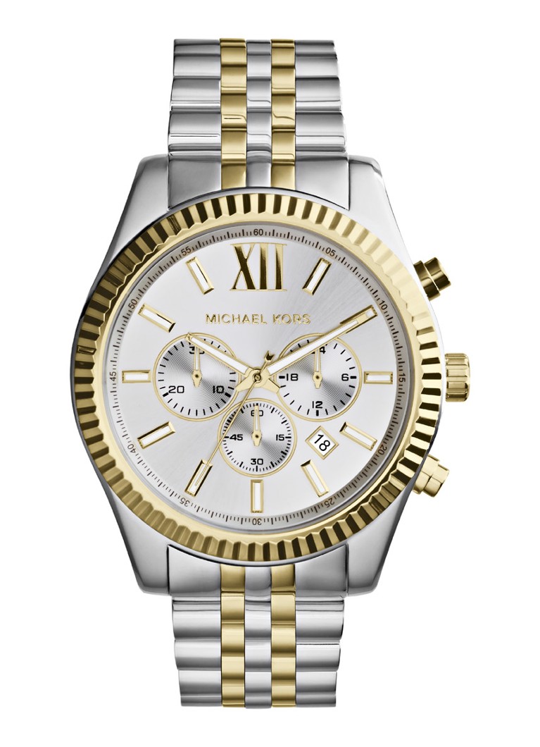 Michael Kors Heren Lexington horloge MK8344 in de kleur Zilver