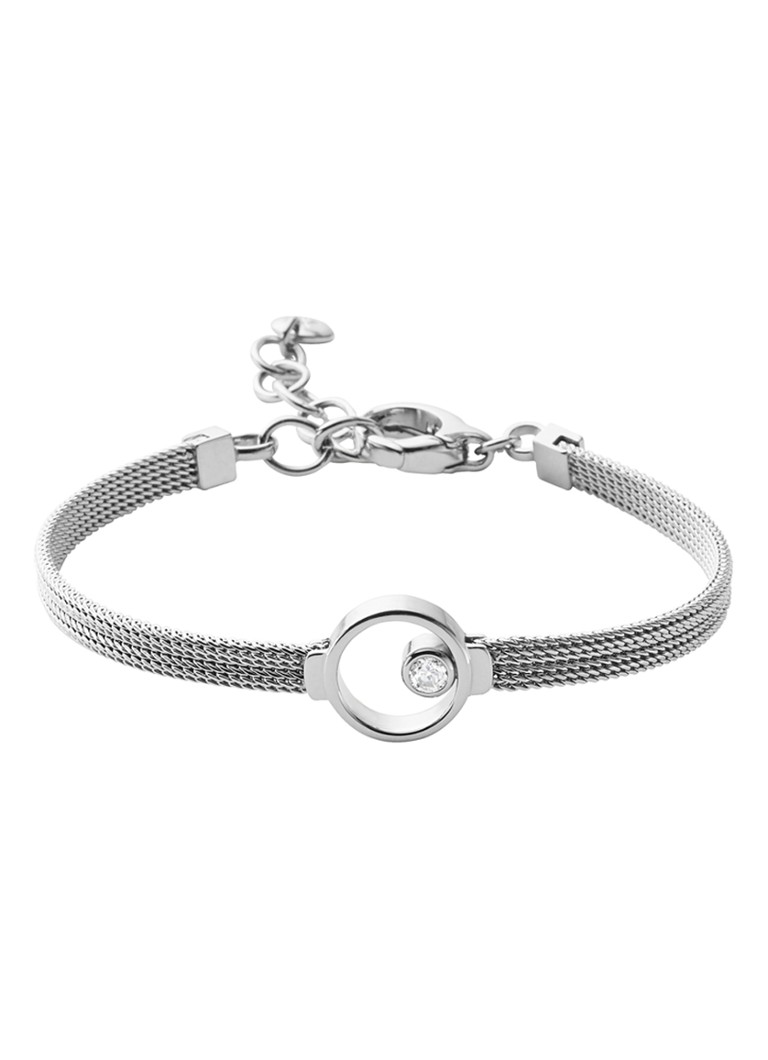 Skagen Dames Elin armband met zirkonia SKJ0834040 in de kleur Zilver