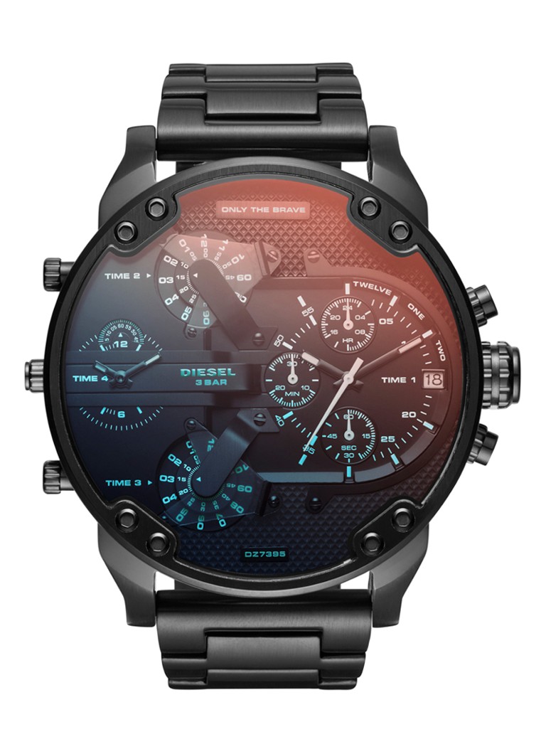 Diesel Heren Mr. Daddy 2.0 horloge DZ7395 in de kleur Zwart
